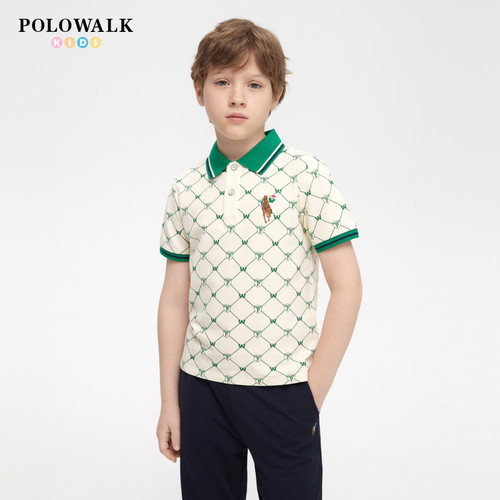 POLOWALK童装男童短袖T恤