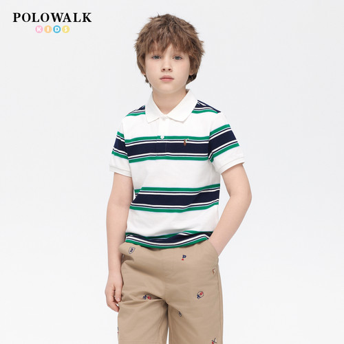 POLOWALK童装男童短袖T恤