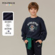圆领套头衫 POLOWALK童装 男童卫衣2026春夏新品 印花休闲百搭上衣