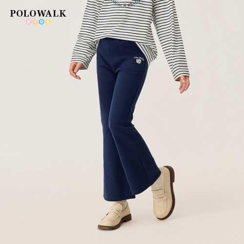 POLOWALK女童卫裤大毛圈喇叭裤