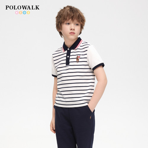 POLOWALK童装男童短袖T恤