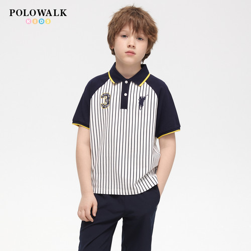 POLOWALK童装男童短袖T恤