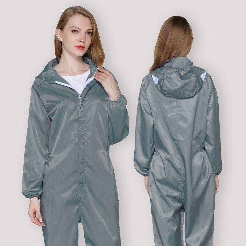 防尘衣服工作服防尘服防护无尘连体防静电衣服全身喷漆隔离重复使