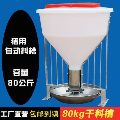猪用料槽80公斤自动下料器肥猪补料槽保育猪食槽育大猪料槽养殖