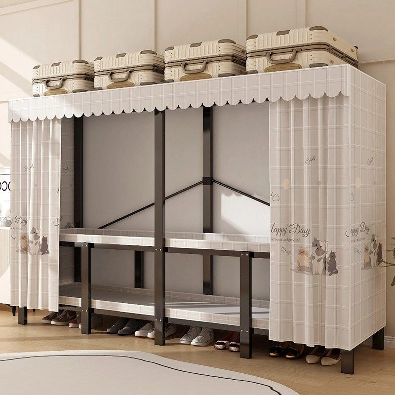 免安装衣柜家用卧室折叠简易布衣柜出租房结实耐用钢架收纳柜衣橱