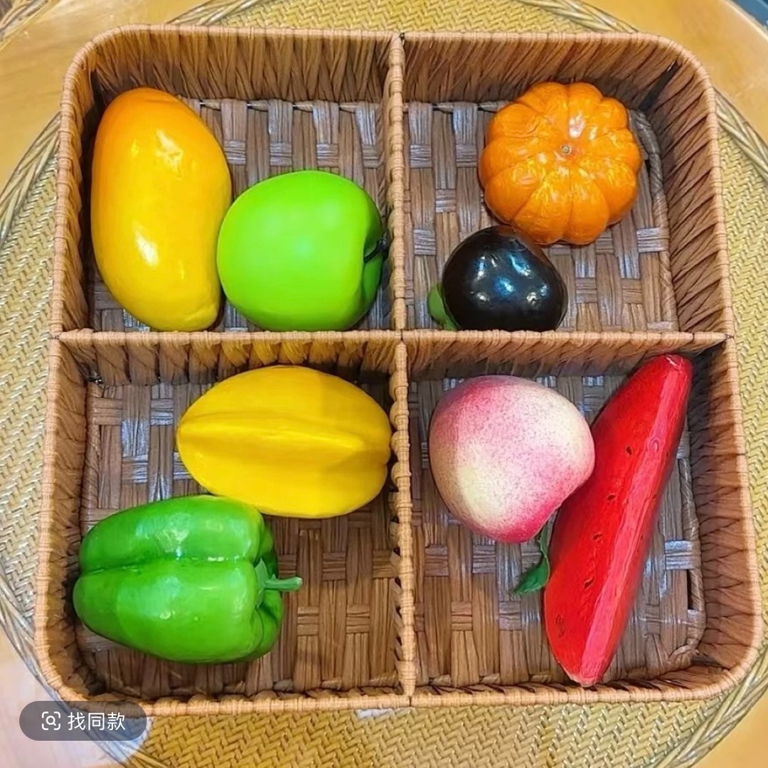 XC103棕色四格桌面收纳