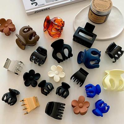 Simple ponytail hairpin bath plate hair grab clip Headwear