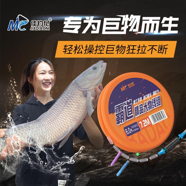 佳钓尼伏魔霸道大物线组成品鱼线钓鱼青草鲢鳙巨物主线组钓鱼用具