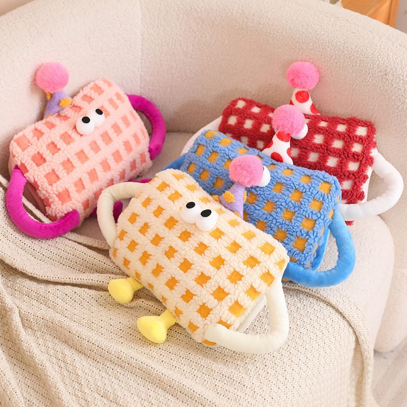 热水袋注水暖水袋灌水毛绒暖手宝防爆女热敷肚子暖脚被窝专用新款