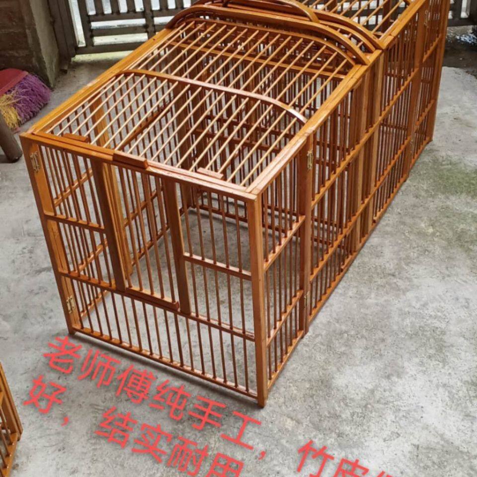 快速折叠画眉鸟笼攻笼比赛专用笼养笼老竹料加工方便携带外现美丽