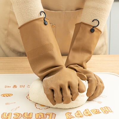 【Sungsa】家务洗碗手套防水耐用橡胶材质无异味好清洗