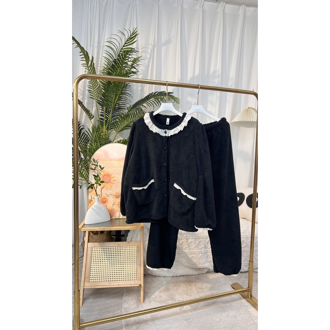 初初家大码秋冬可外穿家居服女士睡衣/家居服套装