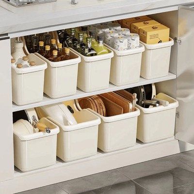 【特惠拍一发三】厨房锅具收纳盒带轮子水槽下置物架整理盒/1