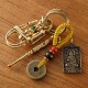 黄铜创意钥匙扣汽车钥匙链锁手工diy挂钩挂件小鸟钥匙扣男士 礼物