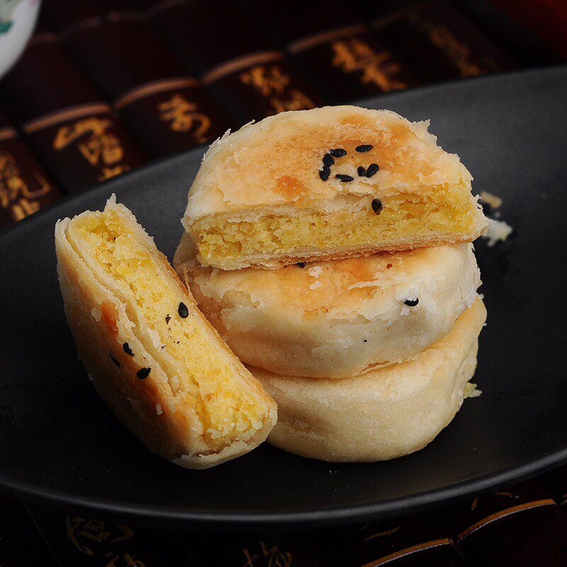 广东特产惠来绿豆饼潮汕特色潮州老式绿豆糕酥饼糕点早餐小吃零食