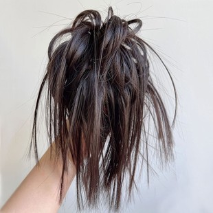 2023年新款鸡窝头抓夹假发丸子头辣妹凌乱发包懒人盘发器鸡毛抓夹