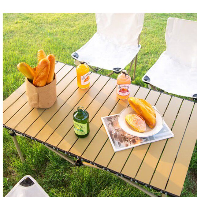 户外折叠收纳桌蛋卷桌露营用品野餐便携式桌烧烤桌露营桌