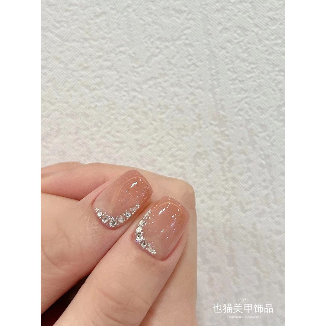 【也猫美甲】11防施华平底圆