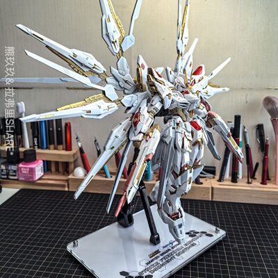 长龙模型MGEX强袭自由高达午夜配色SEED突击亚克力双孔地台