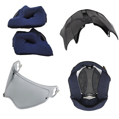 原厂ARAI镜片TOUR-CROSS5拉力5代防雾内衬配件风道透明茶电镀烟熏