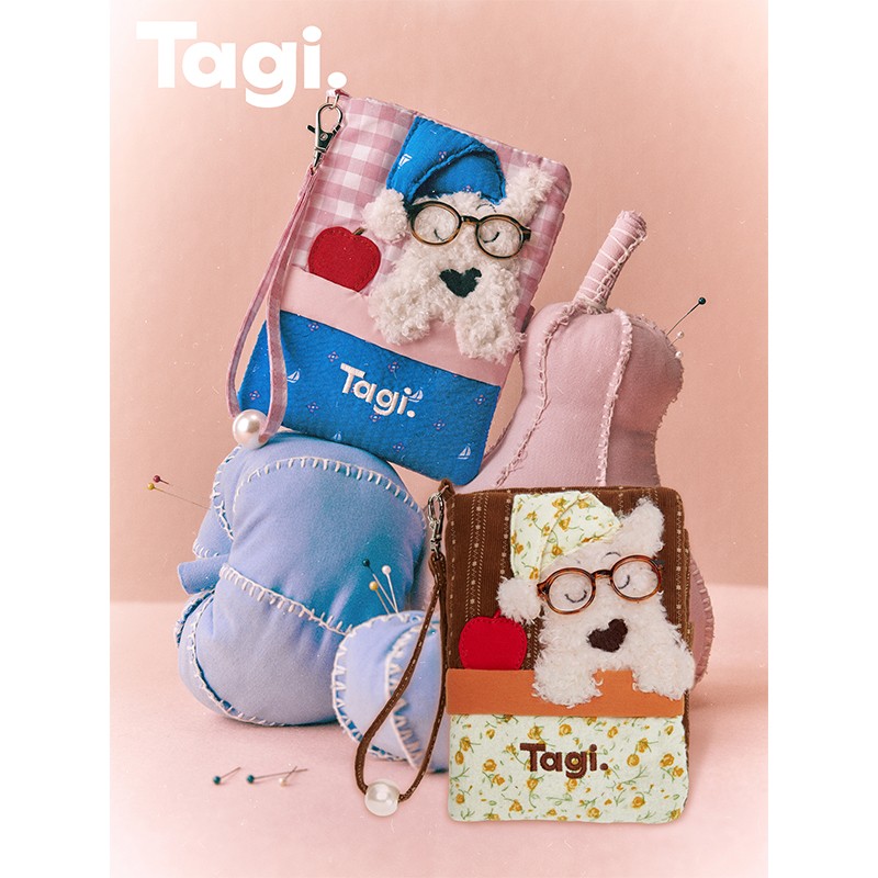 万人抢Tagi.《哈哈》haha小狗护照夹收纳温暖晚安可爱旅行证件卡