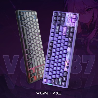 VGN V87/V87Pro三模连接客制化机械键盘无线蓝牙gasket结构热插拔