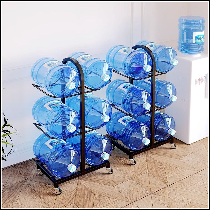 饮水桶放置架水桶架家用落地可移动办公室饮水机纯净水收纳支架放