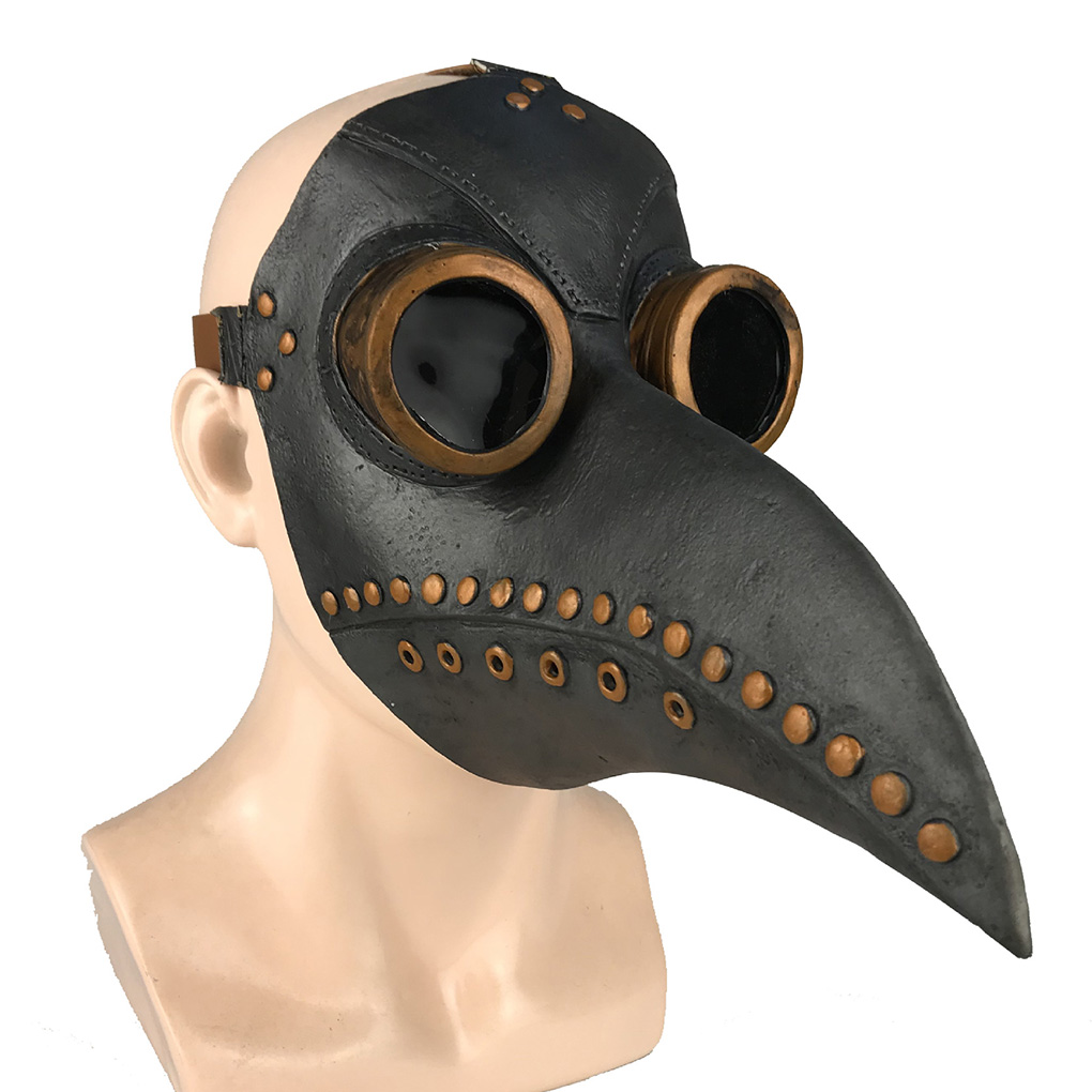 Funny Medieval Steampunk Plague Doctor Bird Mask Latex