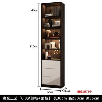极简轻奢家用卧室侧柜衣柜简约现代边柜多功能收纳置物架转角角柜