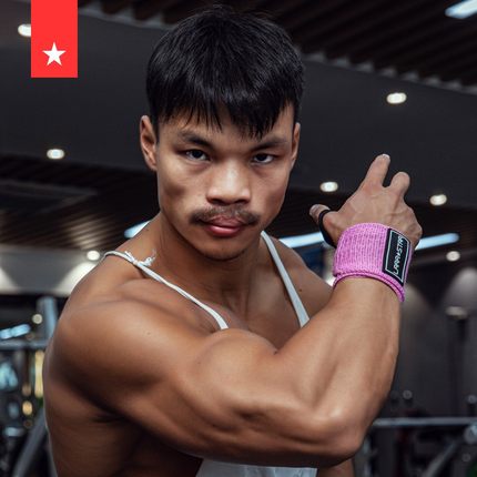 劳拉之星8570健身护腕力量举卧推加压男绷带防扭伤女护手腕助力带