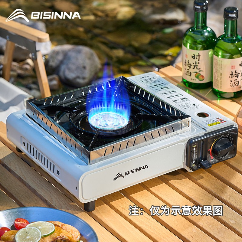 北山狼便捷式卡式炉户外野炊家用烤肉盘防风卡磁炉瓦斯炉烧烤炉子