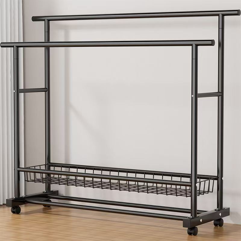 特粗特厚晾衣架衣架落地衣服立式架子家用卧室阳台挂衣架衣帽架