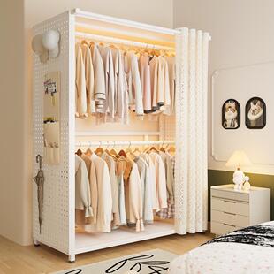 组装 简易衣柜卧室家用全挂式 包邮 金属洞洞板出租房小户型省 香港