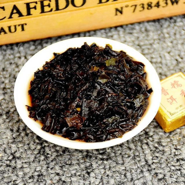 糯米香小金砖普洱茶云南勐海普洱小沱茶熟茶叶醇香小方砖250g罐装