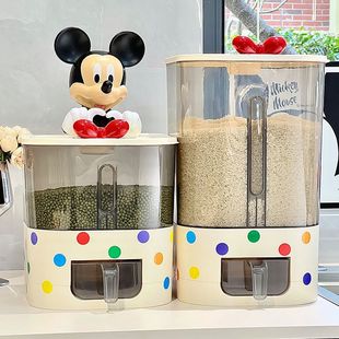 可爱米桶家用防虫猫粮狗粮宠物杂粮桶按压式自动出米防尘米缸米罐