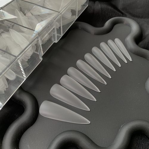 佳哥推荐加长磨砂甲片长尖形（500片）