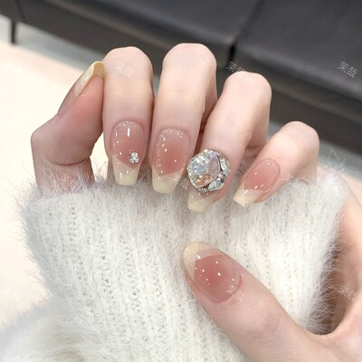 茉哉I【白云之下】纯手工定制美甲拆卸穿戴甲A3720