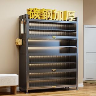 钢制巨厚鞋柜鞋架子多层家用防尘鞋架门口入户玄关大容量收纳鞋架
