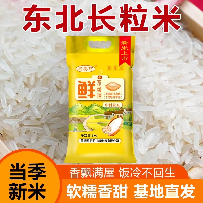 试吃两斤2025新米东北长粒香10斤大米黑龙江中科发五香米大米