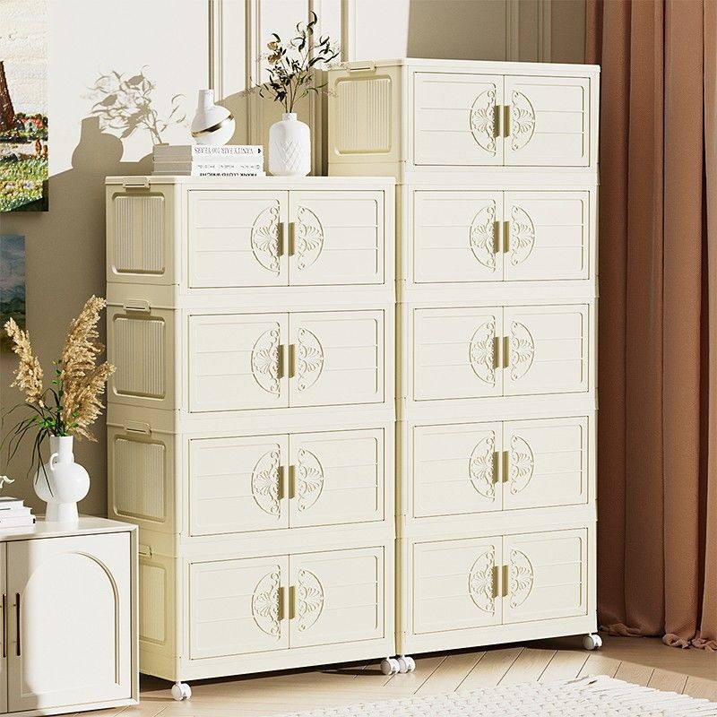 免安装折叠收纳柜多层储物柜家用宝宝婴儿童衣服收纳箱零食置物柜,收纳整理,收纳柜,淘宝优惠券,粉丝福利购,淘宝优惠卷