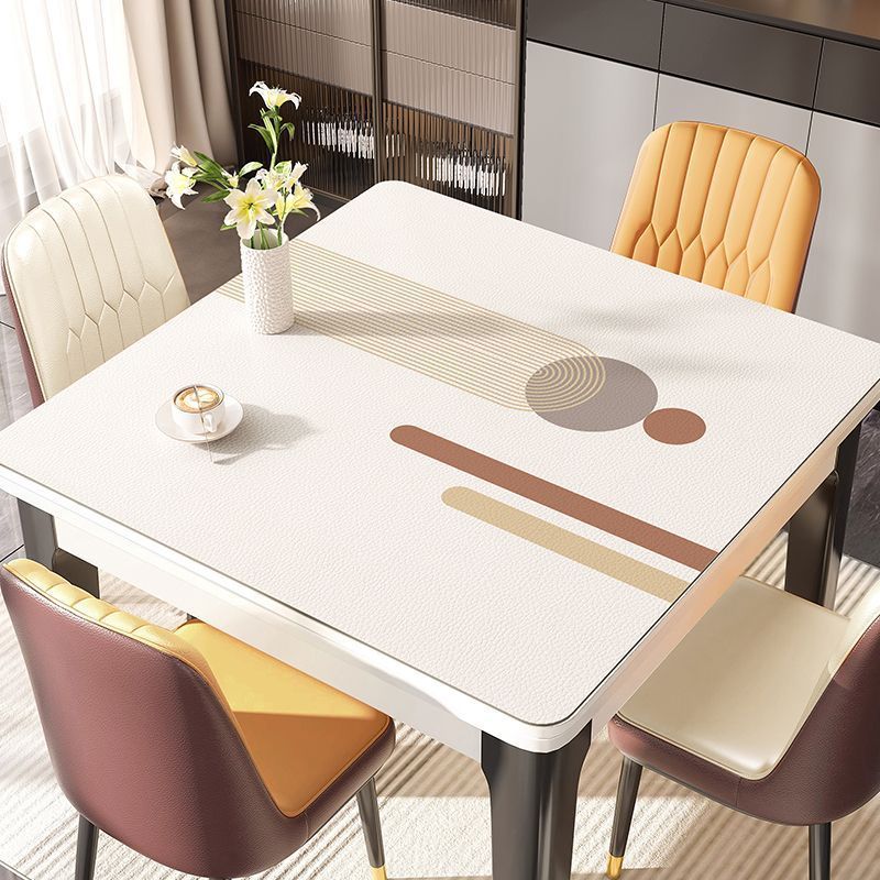 方形餐桌一抹净垫子防水防油防烫桌垫茶几桌布轻奢高级感客厅台布