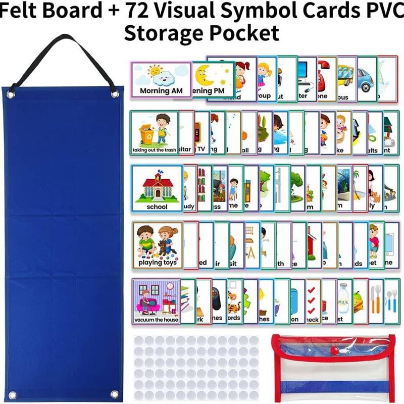 Children Visual Schedule Calendar Chart Autism Learning Mate
