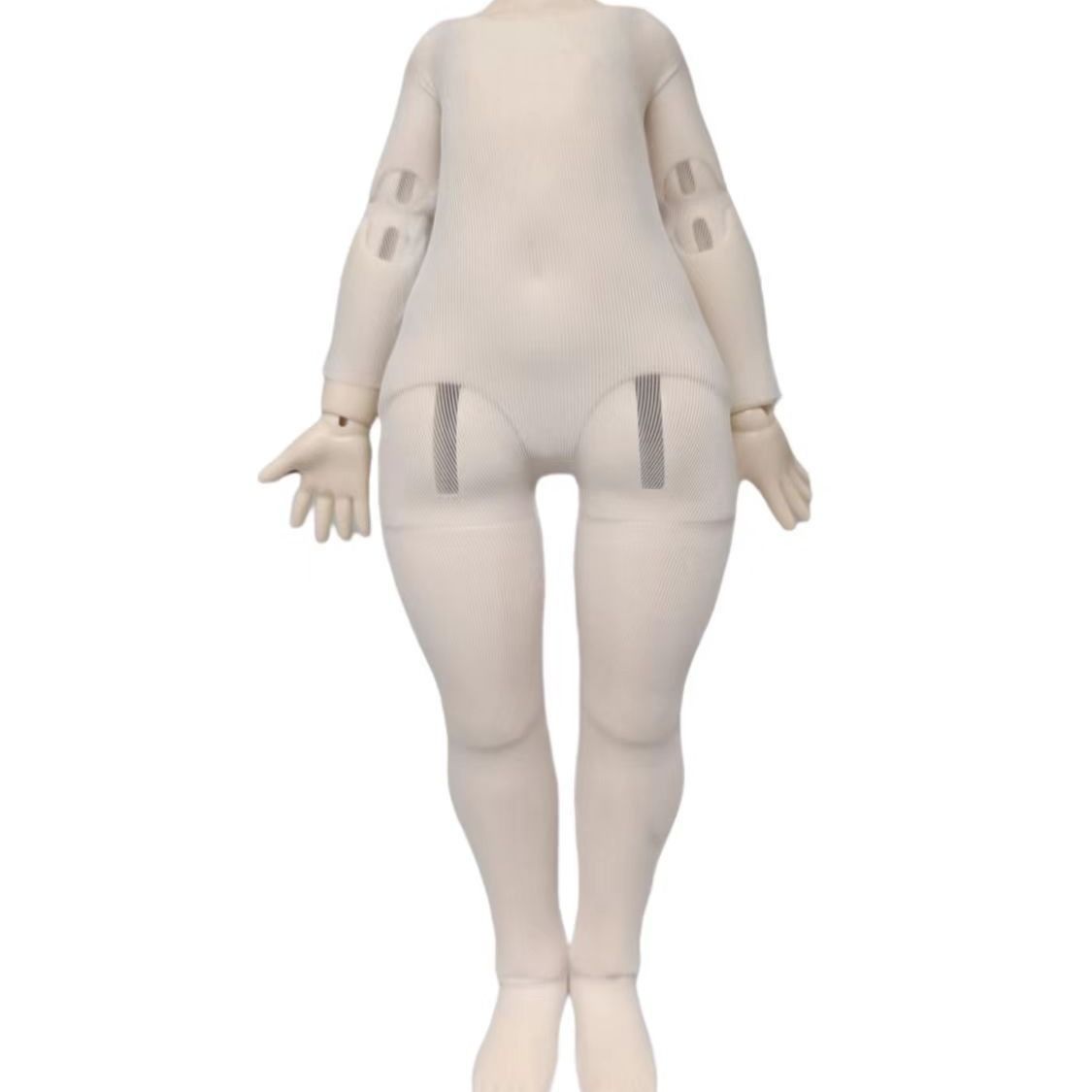 bjd3分4分6分胖6叔体防染色衣连体打底衣白色超薄弹力娃衣熊妹