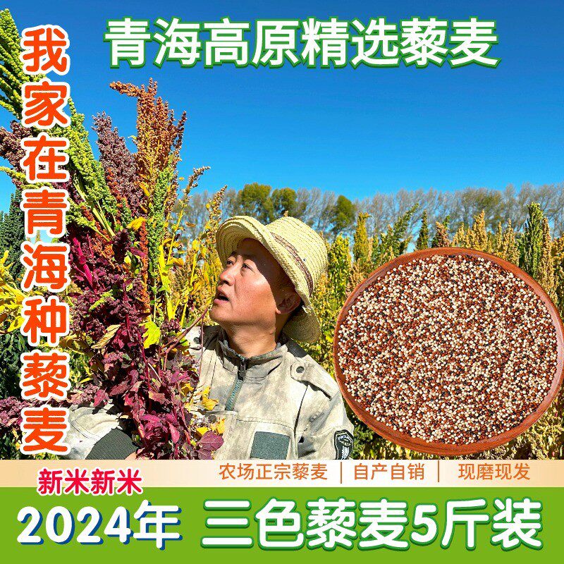 藜湖农场青海农家二斤装高端新藜麦米自产自销雪藜全营养代餐