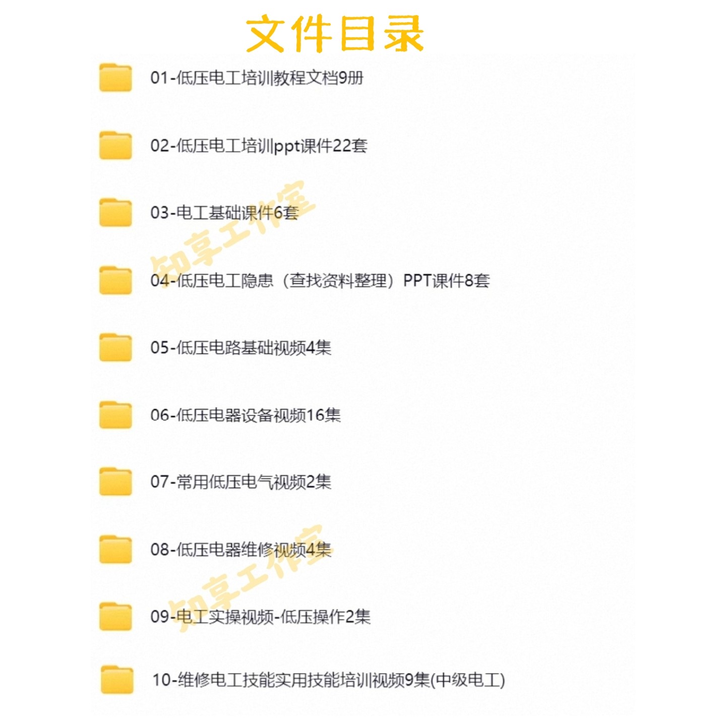 低压电工视频教程全套入门电路电器设备维修网课培训课程PPT课件