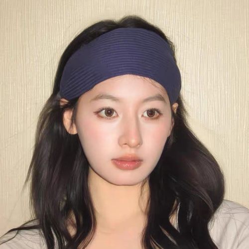 潮酷入秋  韩系针织发箍女健身运动风超宽坑条发带头箍高级感头饰