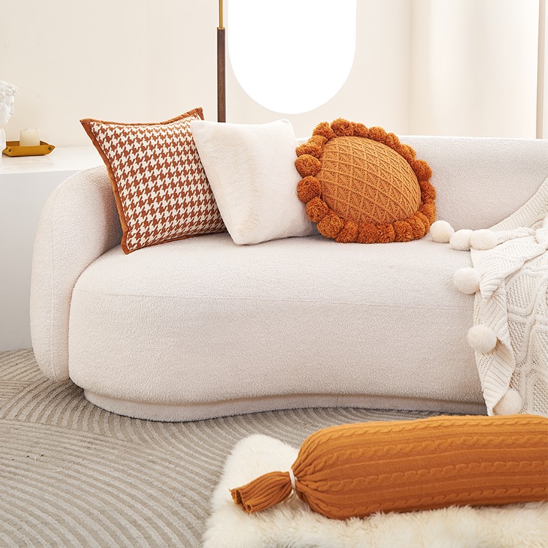 长条等身抱枕沙发靠枕床头靠背垫奇葩黄色抱枕直播太阳花朵抱枕套