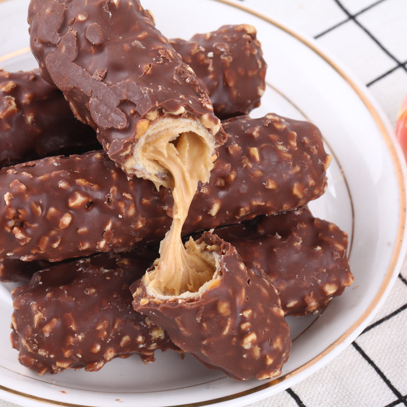 韩世花生代可可脂巧克力180g休闲零食