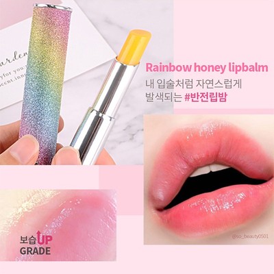 YNM变色润唇膏补水滋润淡化唇纹保湿温变防干裂膏口红情侣润唇膏