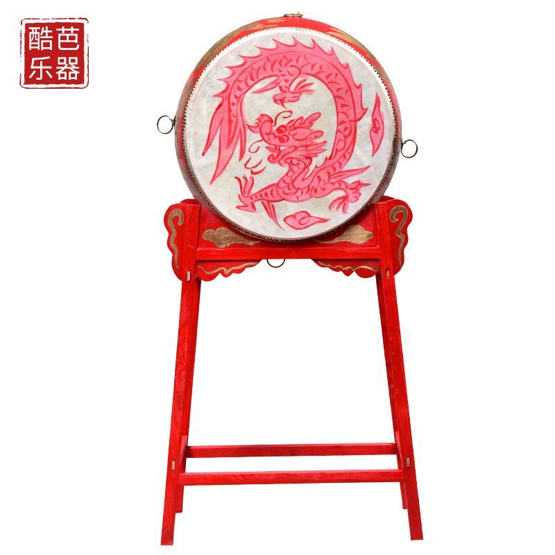 大鼓立式战鼓立式龙鼓牛皮大鼓演出鼓锣鼓跳舞鼓寺庙鼓中国大红鼓